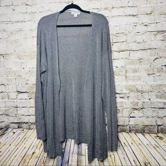 Coldwater Creek Sweaters - Coldwater Creek Long Sparkly Cardigan Plus 2X